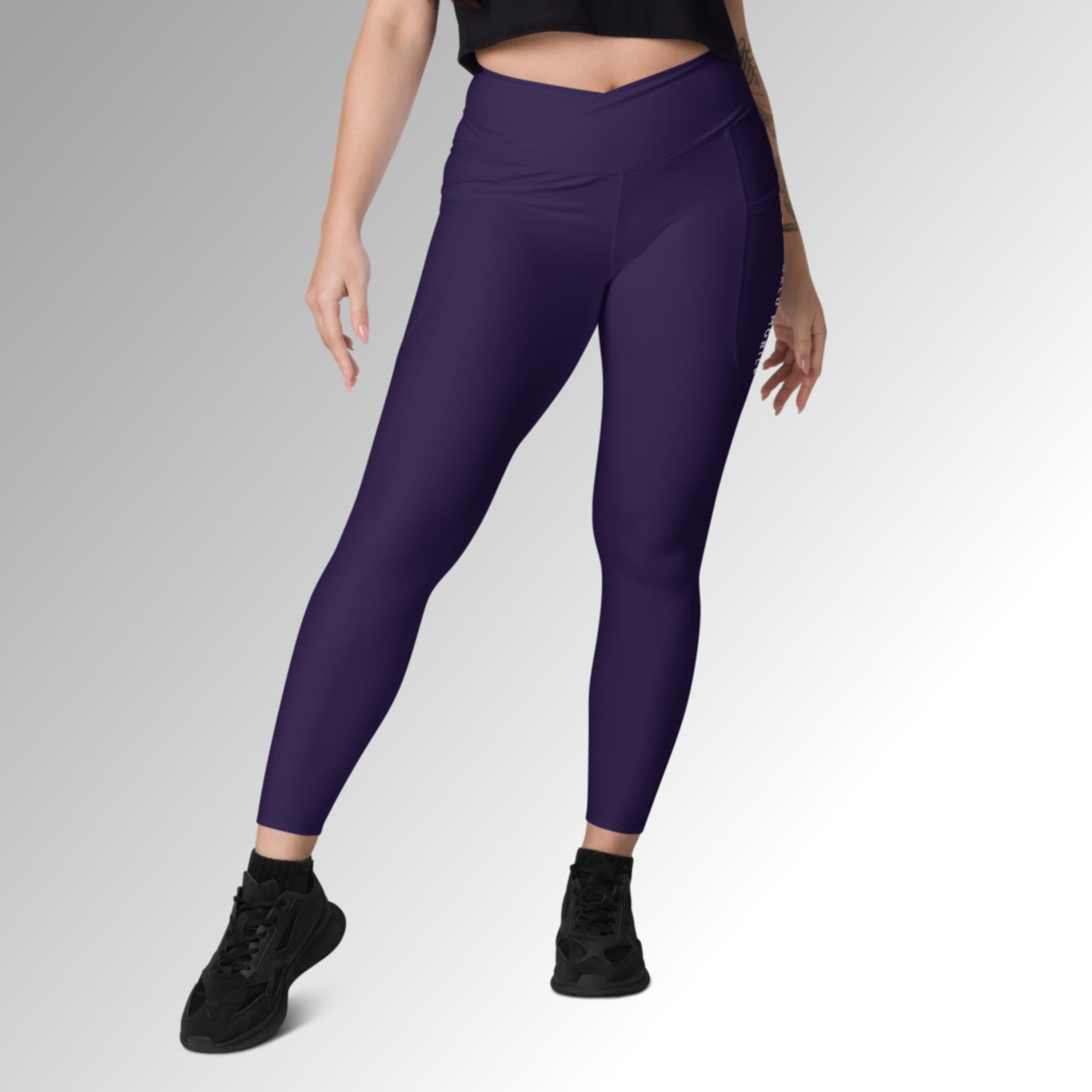 WM Crossover Leggings With Pockets – World Mobile Merch