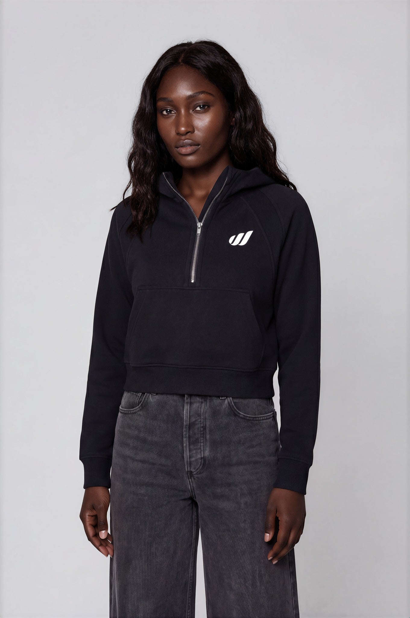 The Cropped Half-Zip Hoodie