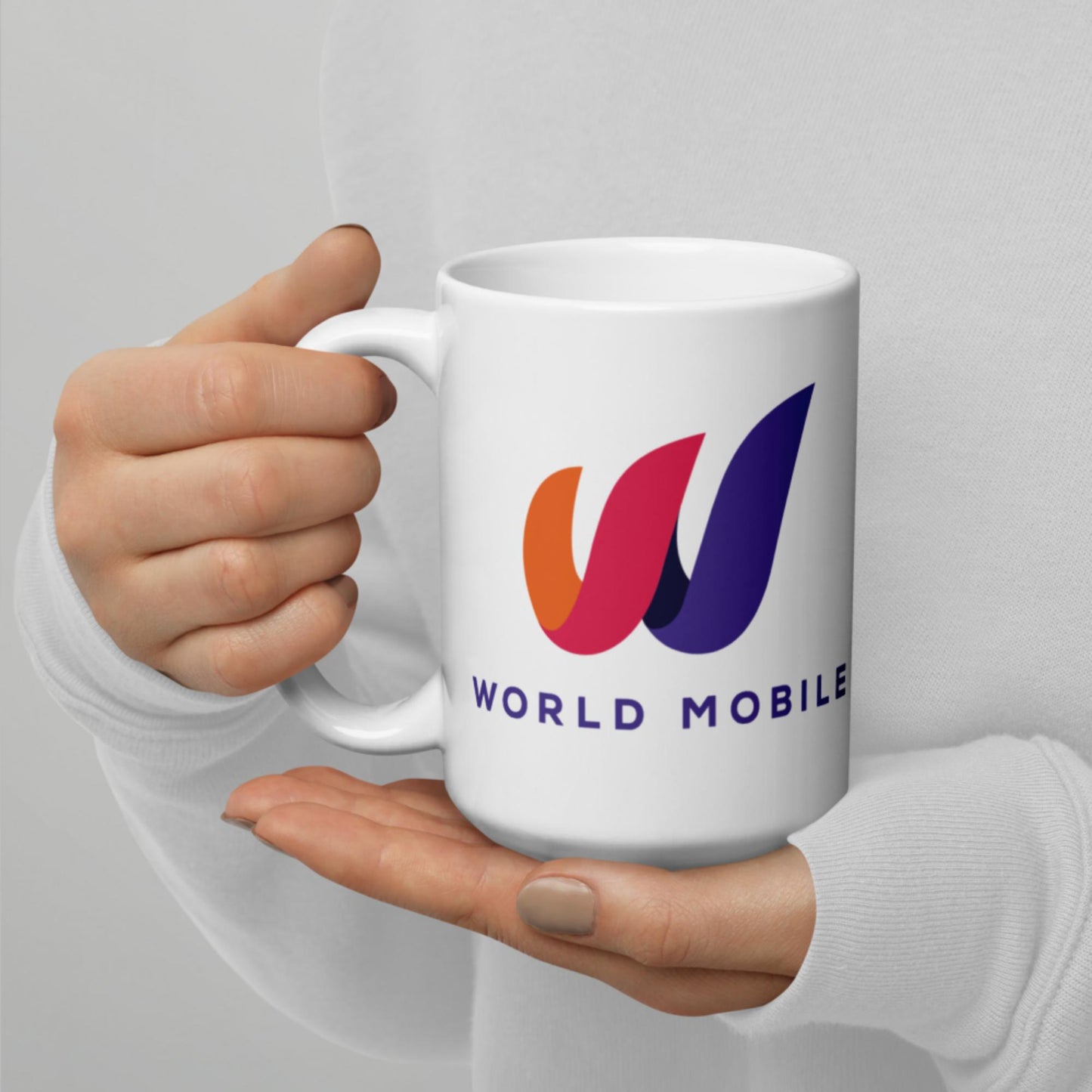 WM White Glossy Mug